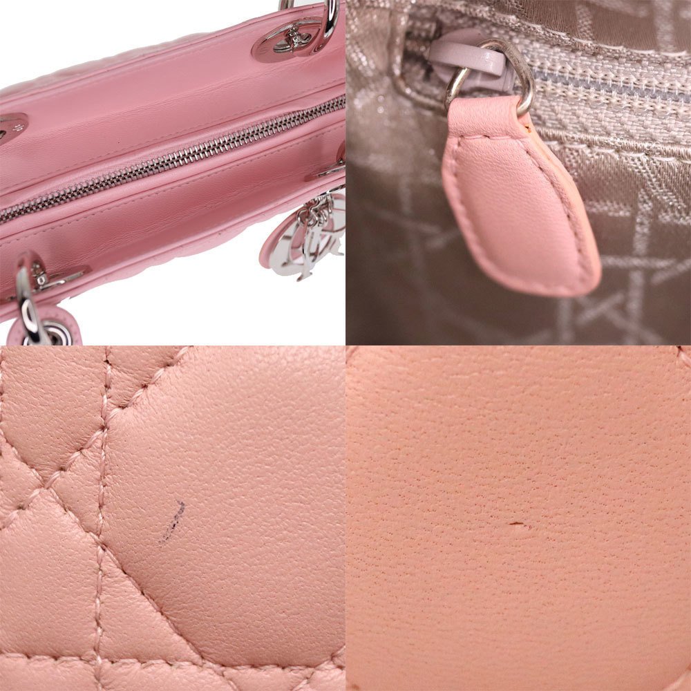 Dior Bag Lambskin Medium Pink Lady Cannage Hardware - Picture 10 of 16